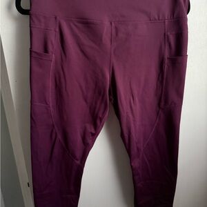 ZYIA Active Maroon Leggings